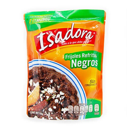 Frijoles Negros Refritos 430 gr. Isadora