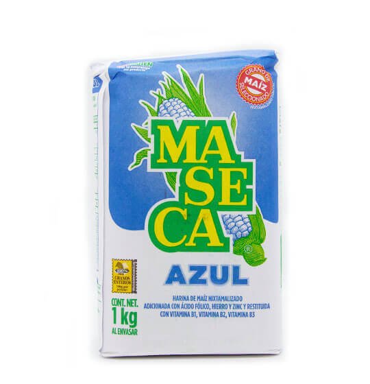 Harina de Maiz Azul 1 kg. Maseca