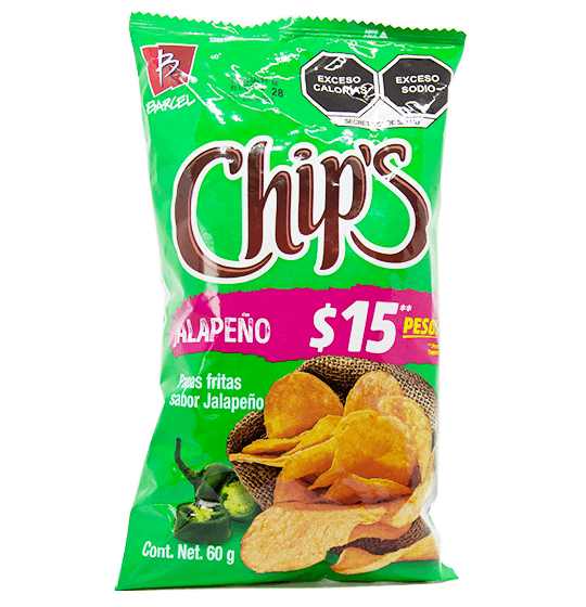 Chips Jalapeño 60 gr.