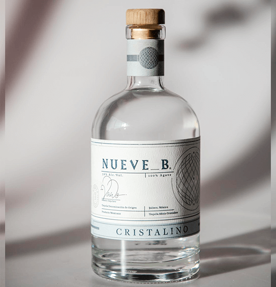 Nueve B Tequila Cristalino 700 ml. 38% Vol. Alc.